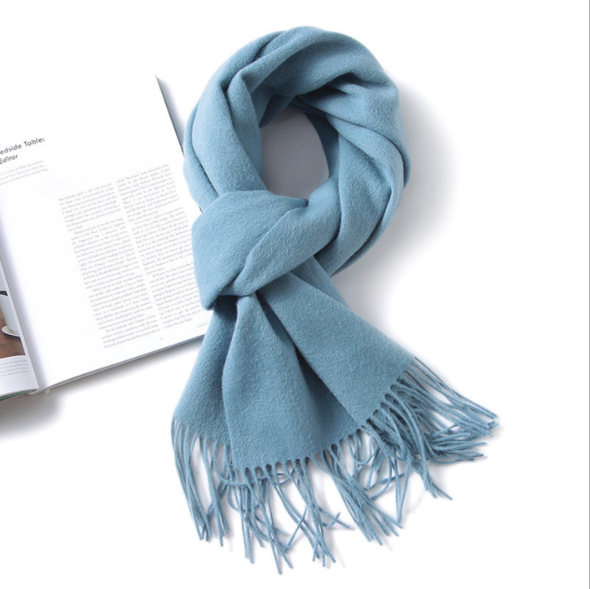 Wool scarf female autumn winter scarf cashmere pure color shawl wholesale