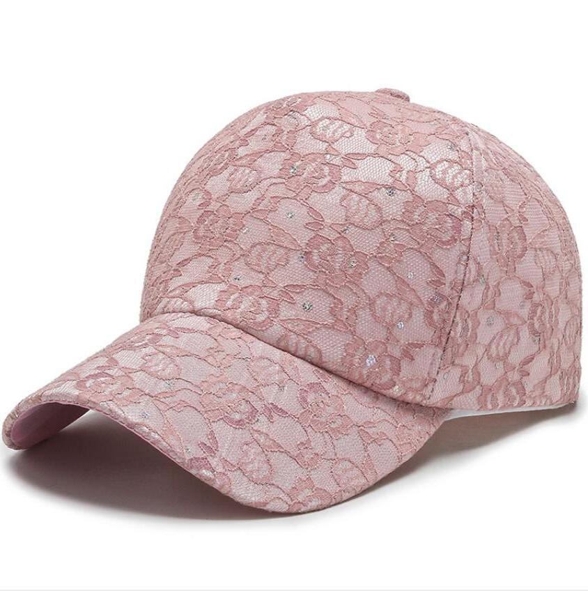 Factory custom Bud silk Sequin  unique Baseball Cap for Ladies