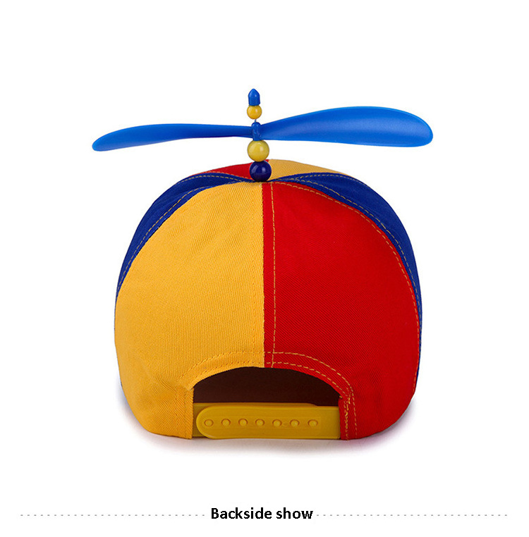 Adult Propeller Hat Baseball Cap Rainbow Top Hat Brightly Rainbow Color Forum Novelties Cotton Propeller Hats