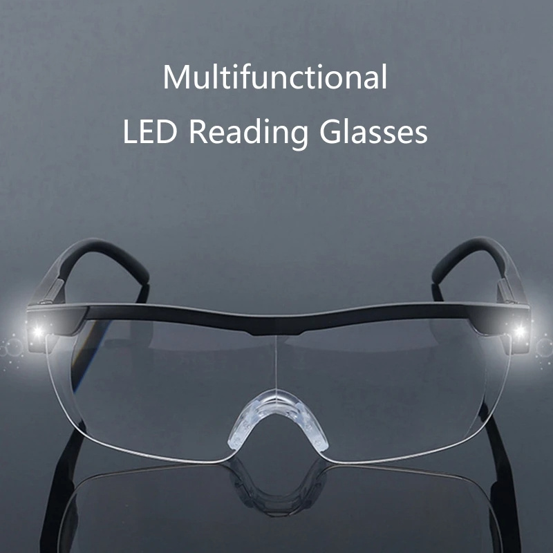 Fashion Design Reading Glasses with Light Magnifying Glasses with Light Led Magnifier Eyeglasses Nighttime Reader Frame