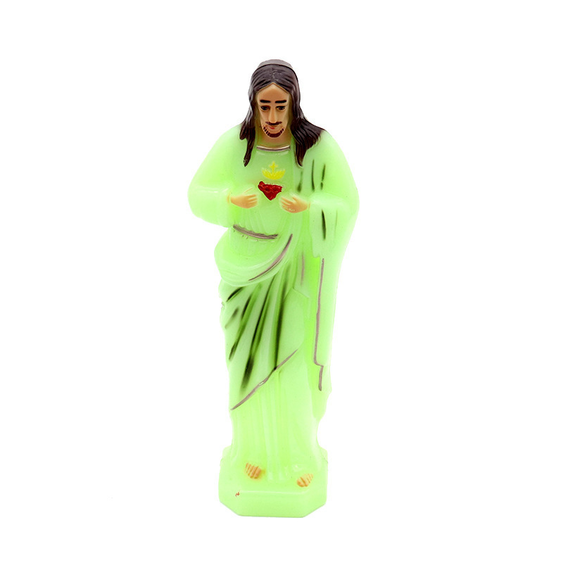 Catholic Christian religious priest icon Anthony Holy Father plastic Virgen Mary luminous color decorations