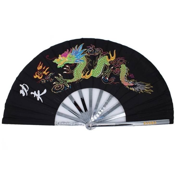 metal tai chi kung fu hand fan