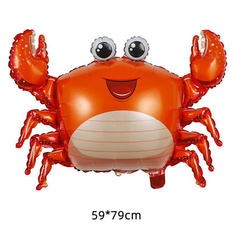 Balloon children birthday fish cartoon kids inflatable toys balls ocean theme party decorations balloon