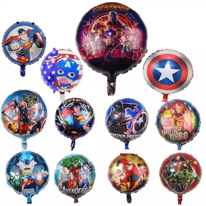 18 Inch Spiderman Series Balloon Super Hero foil Balloon Birthday Party Decorations Kids Inflatable Toys Shower Balls Globos