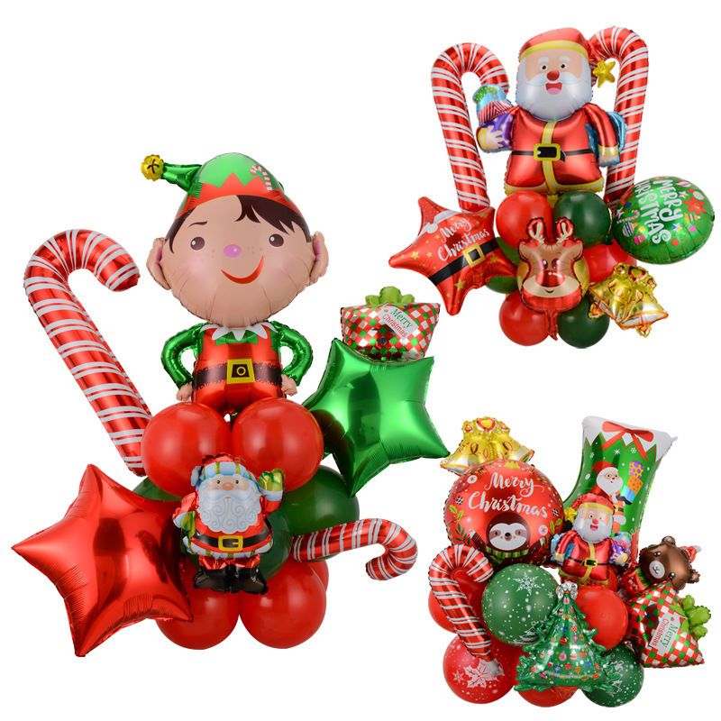 New Hot Selling Inflatable Snowman Gift Christmas Ornaments Home Party Decoration Santa Claus Balloon