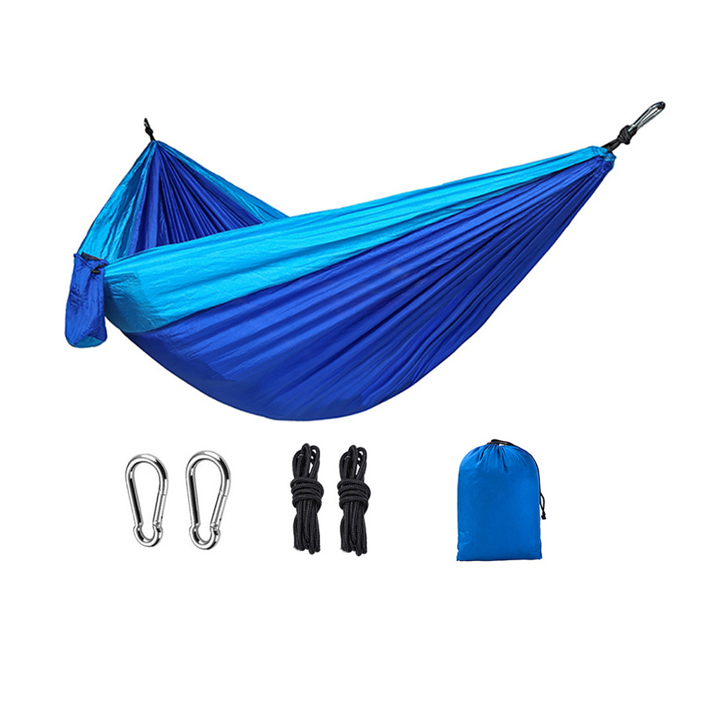 Double People Hammock Portable Parachute Hammock Outdoor Camping Hammocks Garden Leisure Travel Hanging Swing  260x140cm