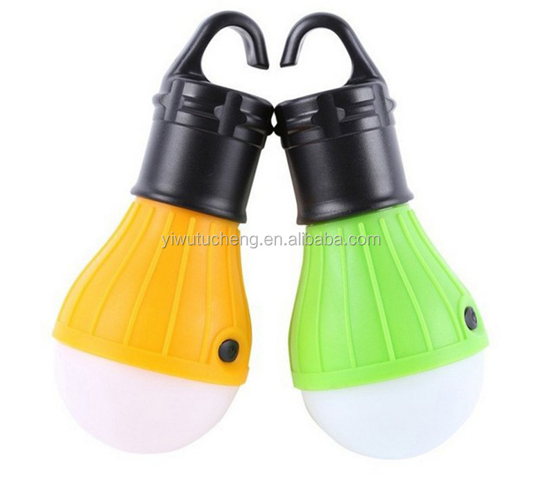 Outdoor camping hanging 3 LED tent light Bulb Fishing Lantern Lamp