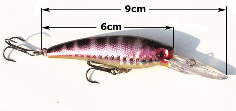 6cm Lure Deep swim hard bait Wobbler Fishing lures artificial baits fish minnow fishing bait