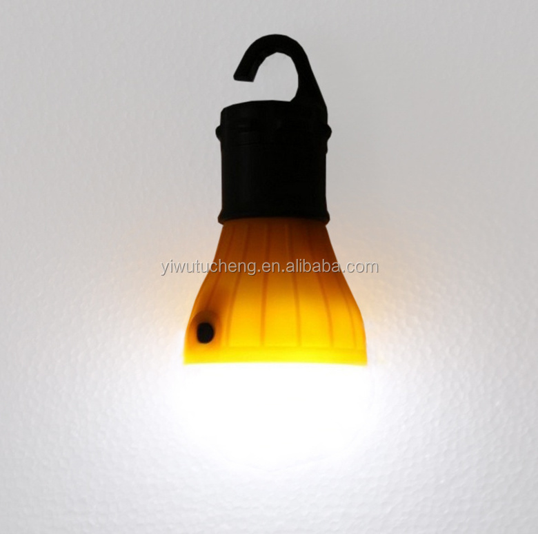 Outdoor camping hanging 3 LED tent light Bulb Fishing Lantern Lamp