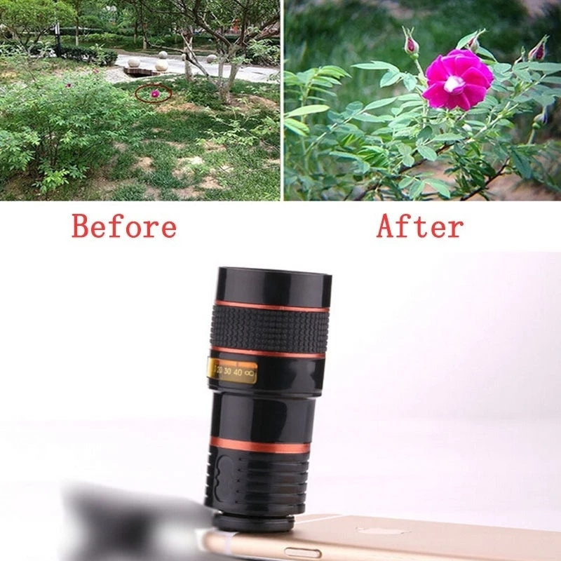 Telescope Zoom Lens Monocular Mobile Phone camera Lens for Camping hunting Sports