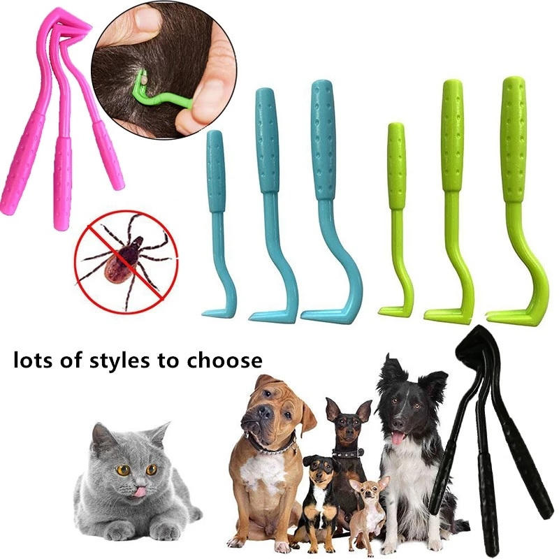 HOT 3PCS Pet Flea Remover Tool Scratching Hook  Pet Cat Dog Grooming Supplies Tick Picker  Removal Tool Pet Comb