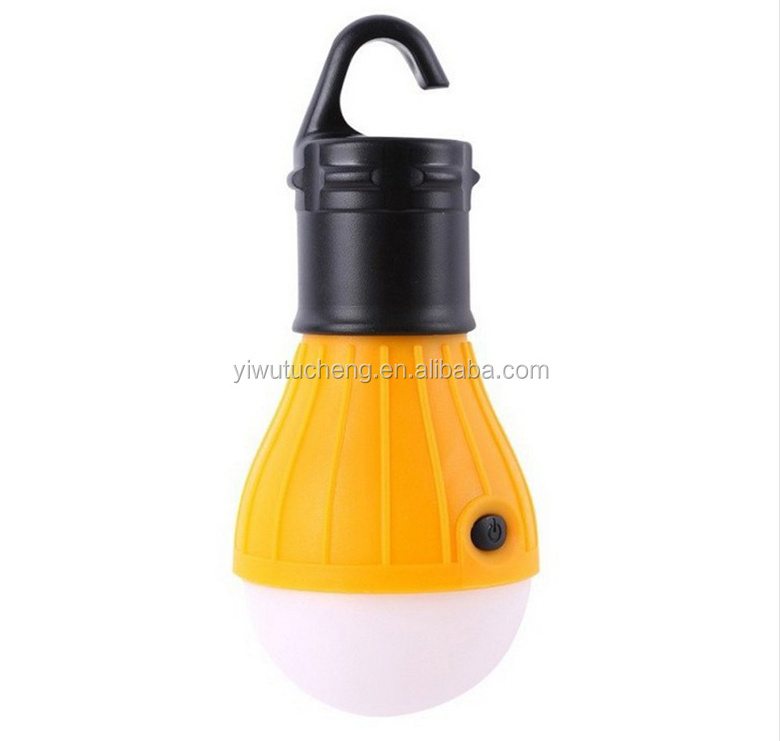 Outdoor camping hanging 3 LED tent light Bulb Fishing Lantern Lamp