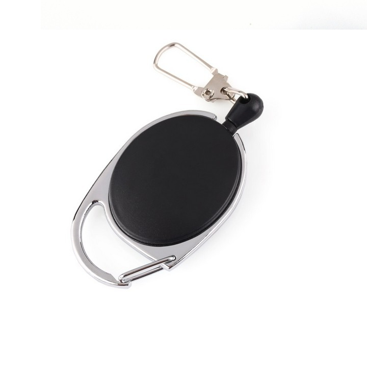 Outdoor Portable Retractable Lock Anti Theft Mini Safety Buckle EDC Elastic Key Ring Quick Hanging Telescopic Keychain