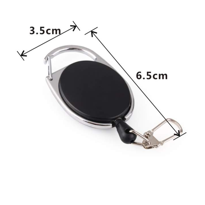 Outdoor Portable Retractable Lock Anti Theft Mini Safety Buckle EDC Elastic Key Ring Quick Hanging Telescopic Keychain