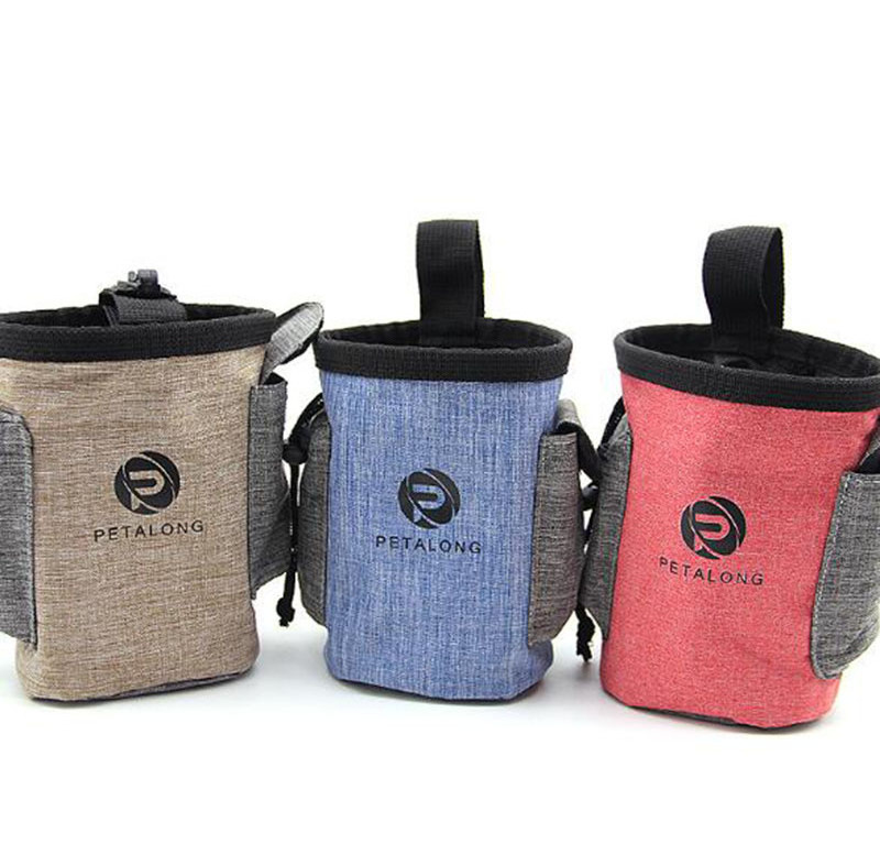 Pet Dog Treat Pouch Dog Obedience Agility Training Treat Bags Detachable Pup Feed Puppy Snack Reward Waist Bag