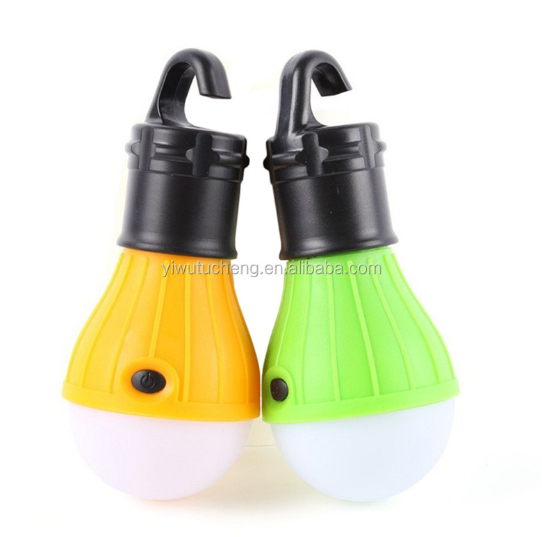 Outdoor camping hanging 3 LED tent light Bulb Fishing Lantern Lamp