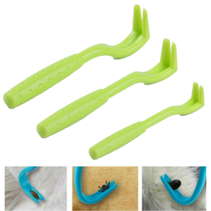 HOT 3PCS Pet Flea Remover Tool Scratching Hook  Pet Cat Dog Grooming Supplies Tick Picker  Removal Tool Pet Comb