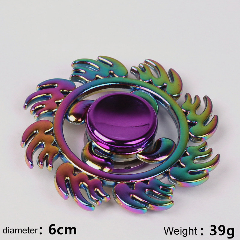 YiWu Factory Wholesale Colorful Metal Fidget Spinner Decompression Toys