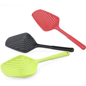 Practical Cooking Shovels Scoop Drain Cooking Gadgets Vegetable Strainer Veggies Large Sieve Nylon Sifter Kitchen Accessories