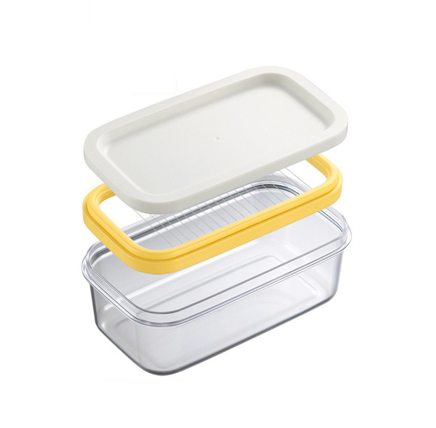 Household Butter Box Cheese Cutting Crisper Sealed Rectangular Storage Box Baking Kitchen Tool