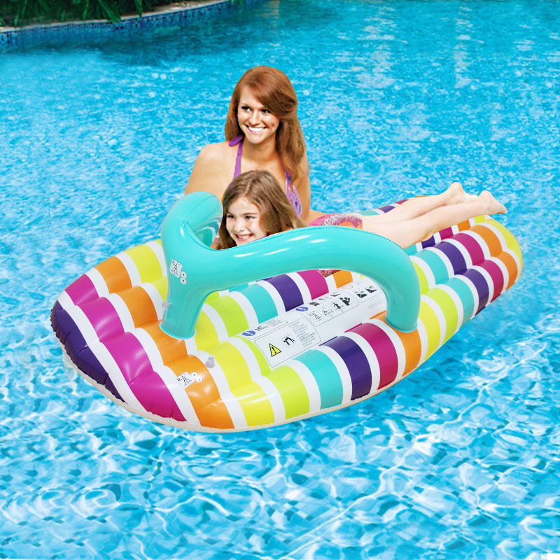 slipper shape Inflatable Swimming Pool Float Hammock Lounge - Giant Pool Raft Toys Large Buoyancy Floatie Lounge custom float