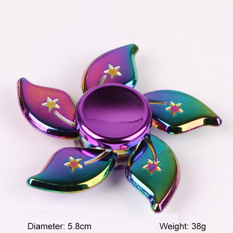 YiWu Factory Wholesale Colorful Metal Fidget Spinner Decompression Toys