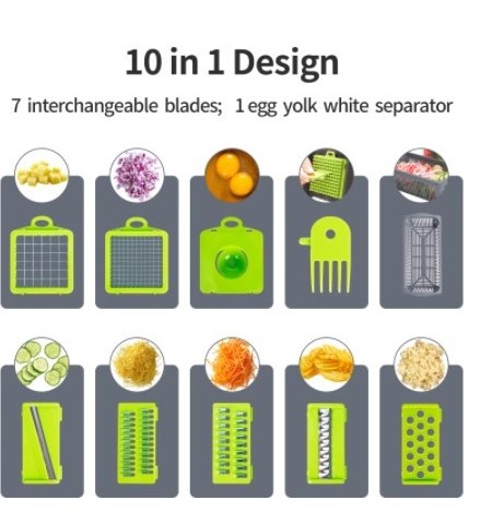 12 in 1 Multifunctional vegetable cutter shredders slicer with basket fruit potato chopper carrot grater slicer mandoline