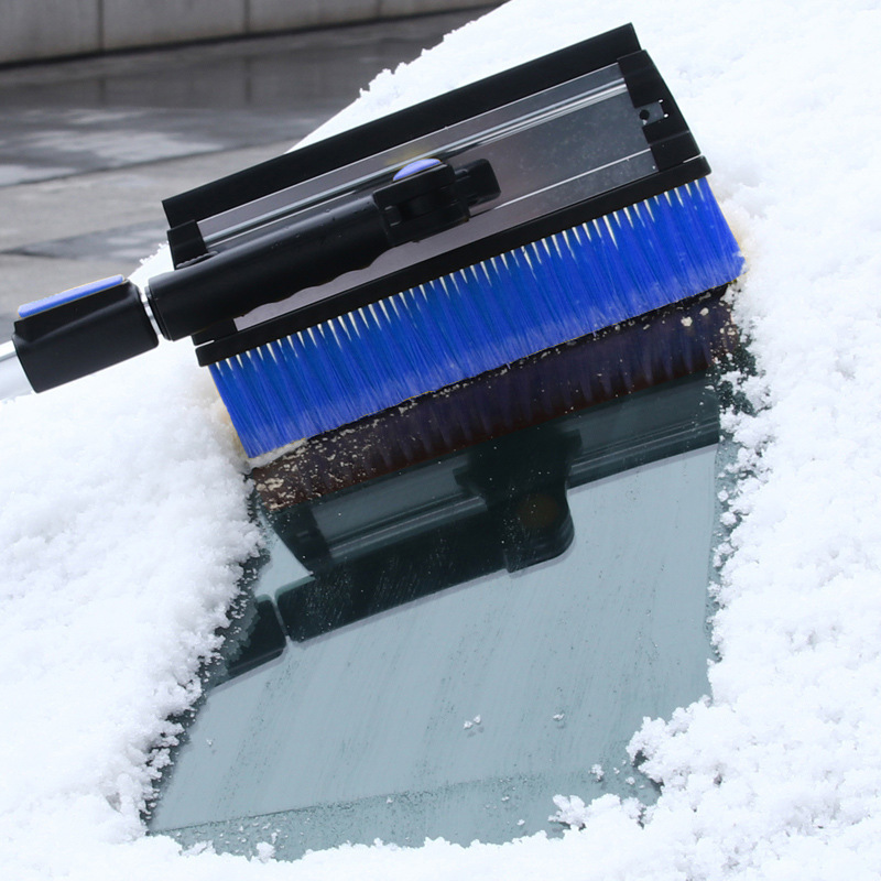 4-in-1 Extendable Snow Shovel Ice Scraper For Car Glass Snow Brush Water Remover For Car Auto SUV Frost Cleaner Winter Tool