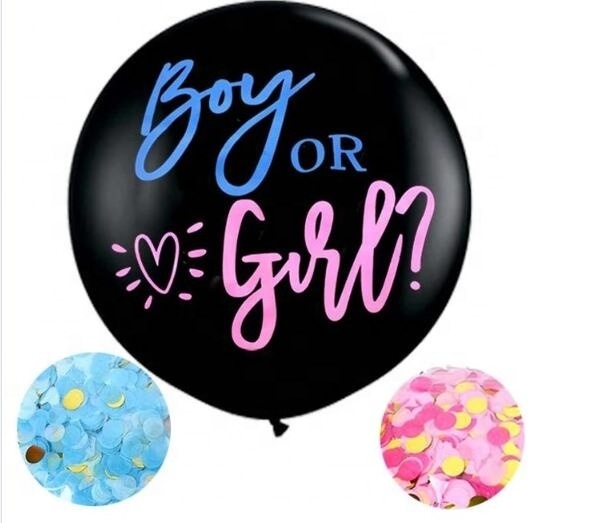 2020 New Design Jumbo Baby Shower Gender Reveal Party Balloon Confetti