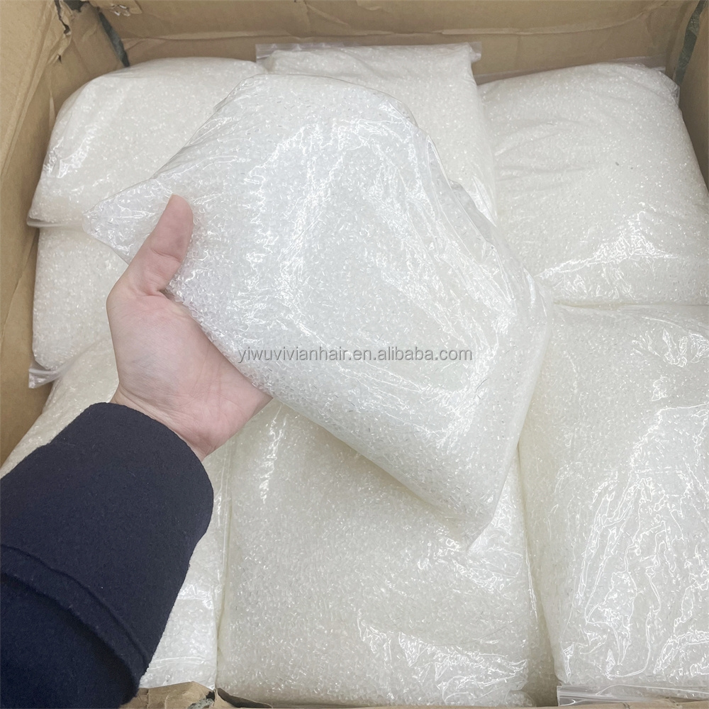 Germany Keratin glue grain 1KG/bag keratin glue granule Transparent color for I tip/ U-tip hair extension