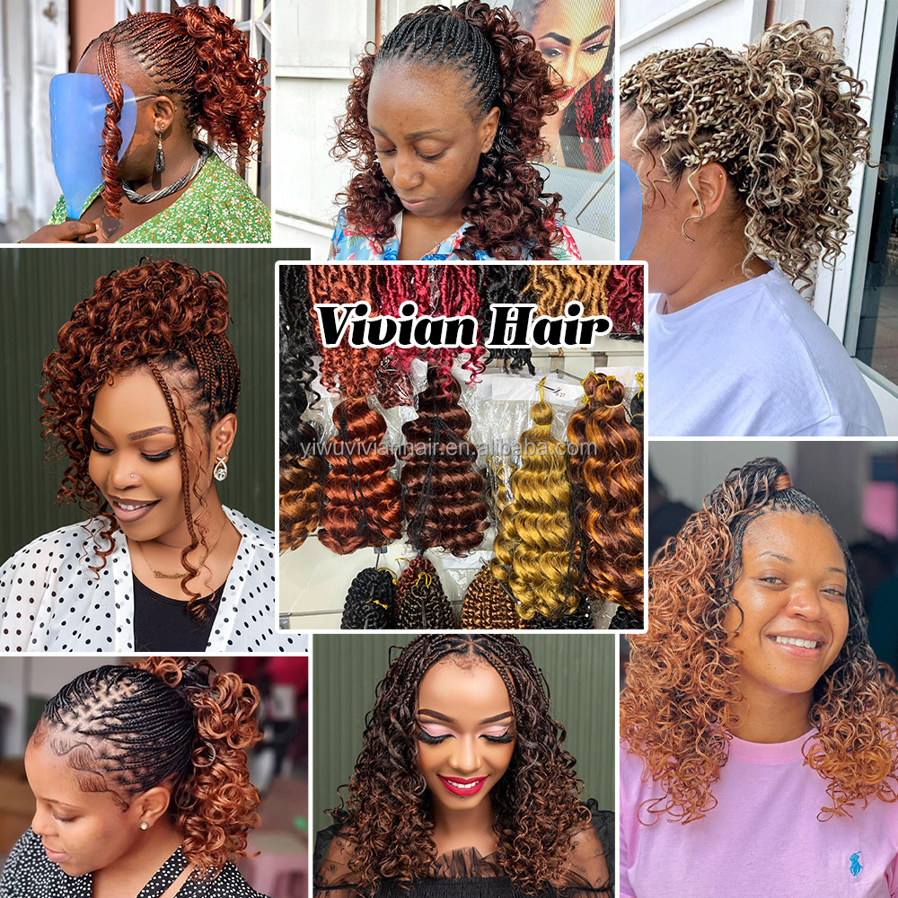 Vivian Hair Wand curlys a crochet 10in spiral curl French loose wave curly Crochet Braid Hair