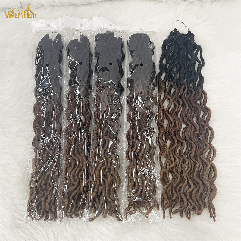 Vivian hair 18-24 inch Crochet Hair Extensions gypsy locs Synthetic Braiding Hair Gypsy Locs