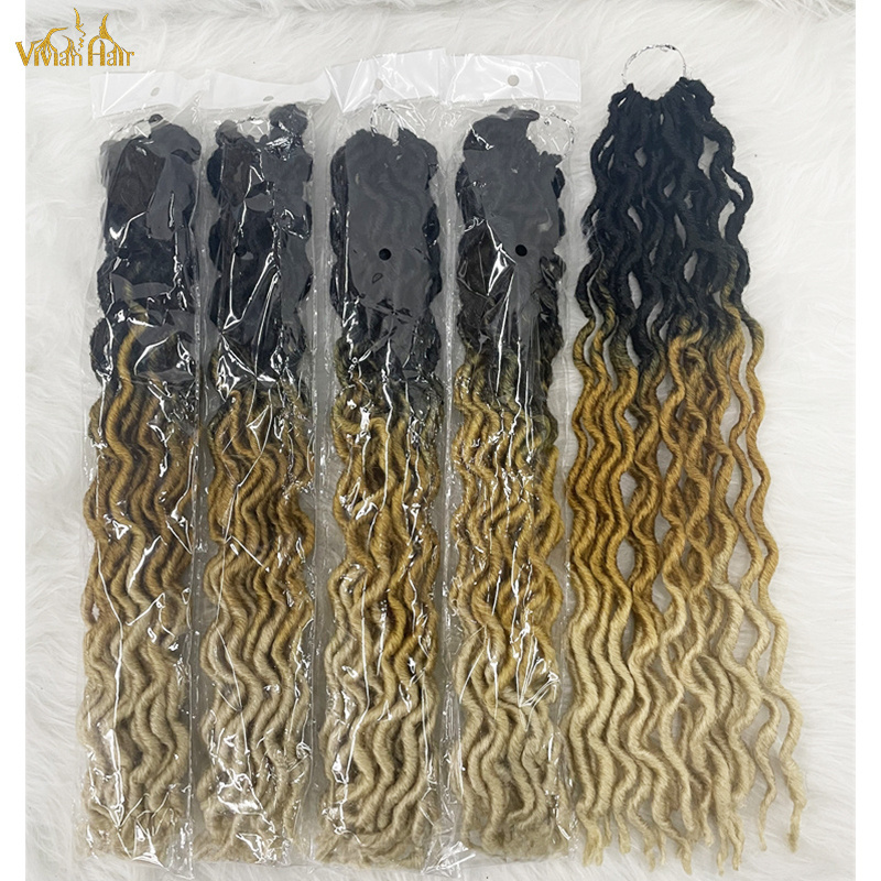 Vivian hair 18-24 inch Crochet Hair Extensions gypsy locs Synthetic Braiding Hair Gypsy Locs