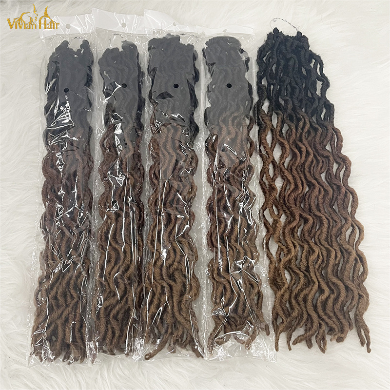 Vivian hair 18-24 inch Crochet Hair Extensions gypsy locs Synthetic Braiding Hair Gypsy Locs