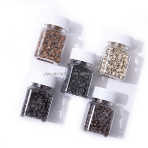 500pcs/bottle 5030 silicone micro ring beads hair extension tools silicone lined micro beads