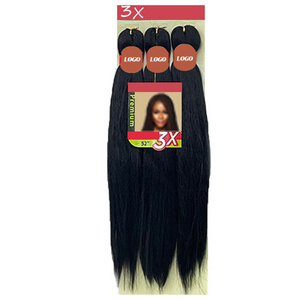 wholesale 1 2 3 pack pre stretched 100% kanekalons braiding bundles hair wholesale crochet hair