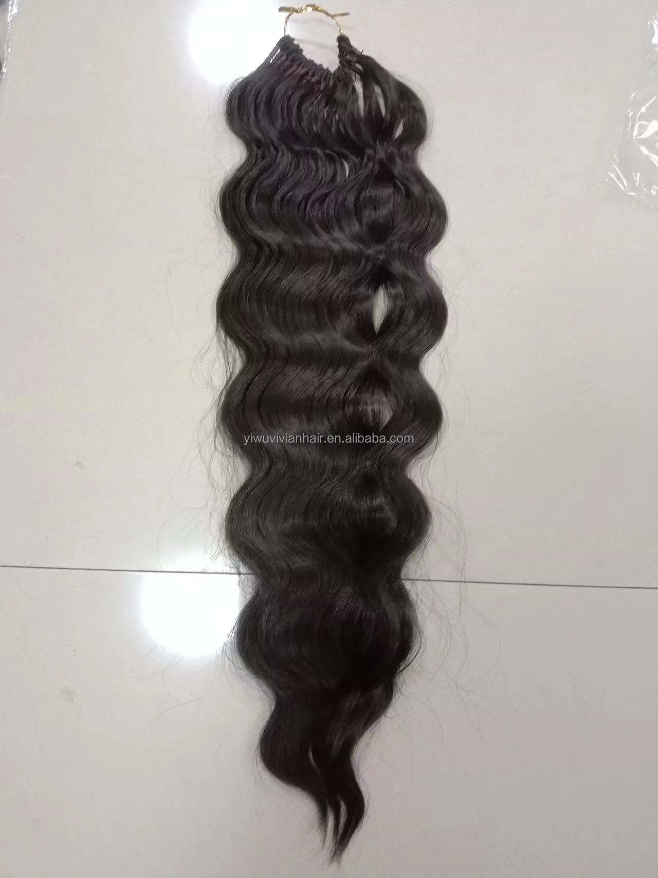 Vivian 2024 new top quality 24inch 100g 26strands premium synthetic body wave crochet hair extension soft like human hair