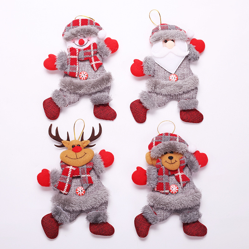 Hot Sale Christmas Little Doll Dancing Snowman Deer Bear Santa Claus Ragdoll Plush Toys