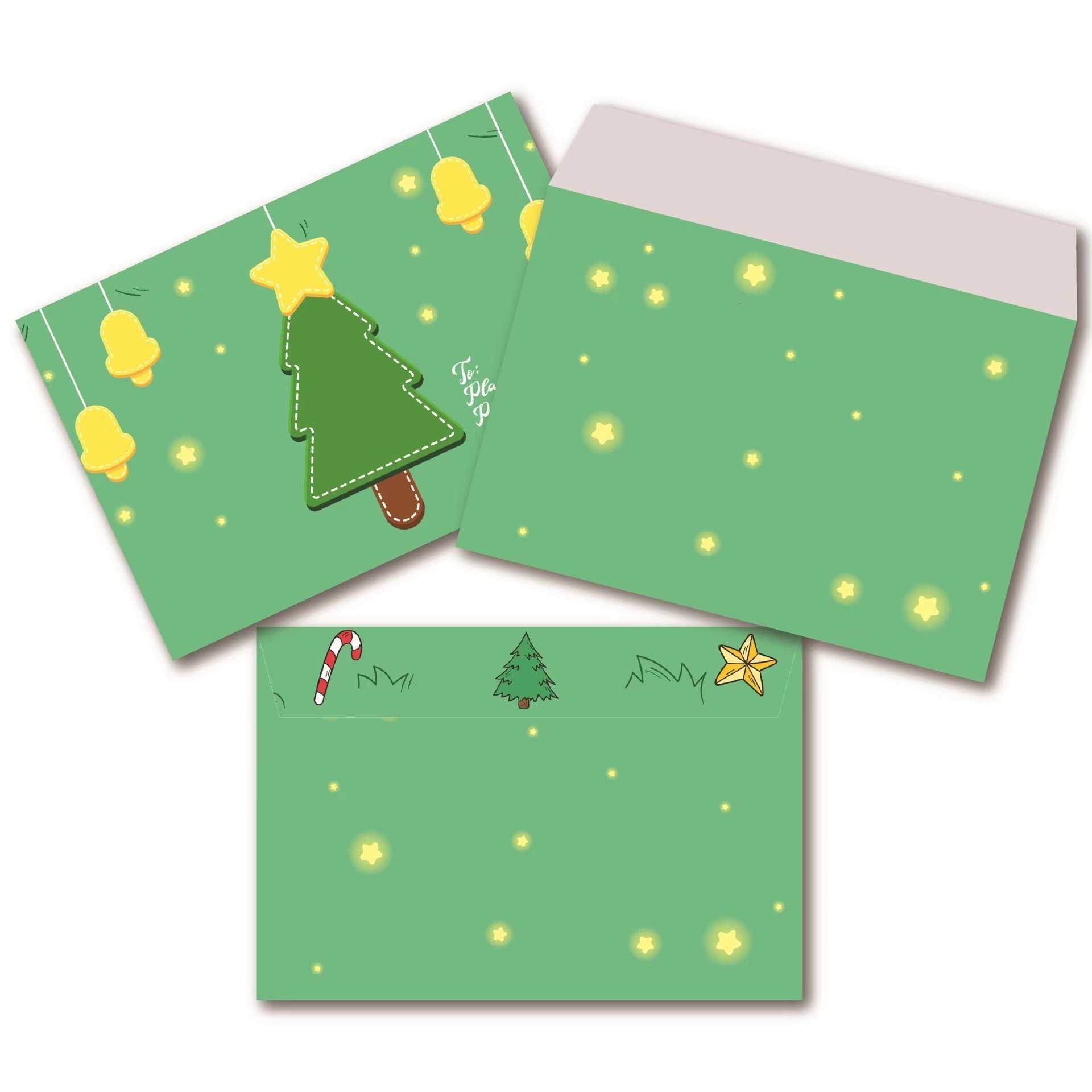 Hot Buy Congratulations Greeting Card Christmas Party Invitation Card Envelope Paper Card Envelope Kraft Envelope Letterhead Set