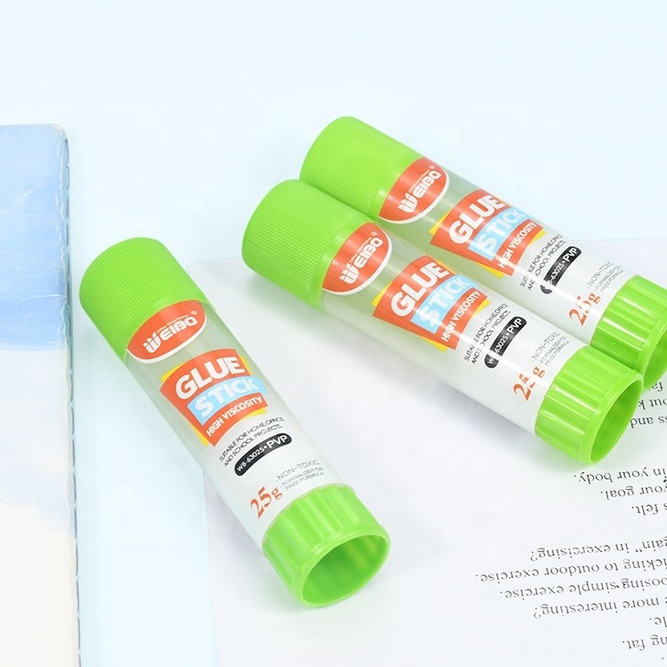 Weibo 25g Glue Stick High Viscosity Non-Toxic Soft Paste Washes Out Safe and Clean For Children Fit for Paper Photo Glue Stick