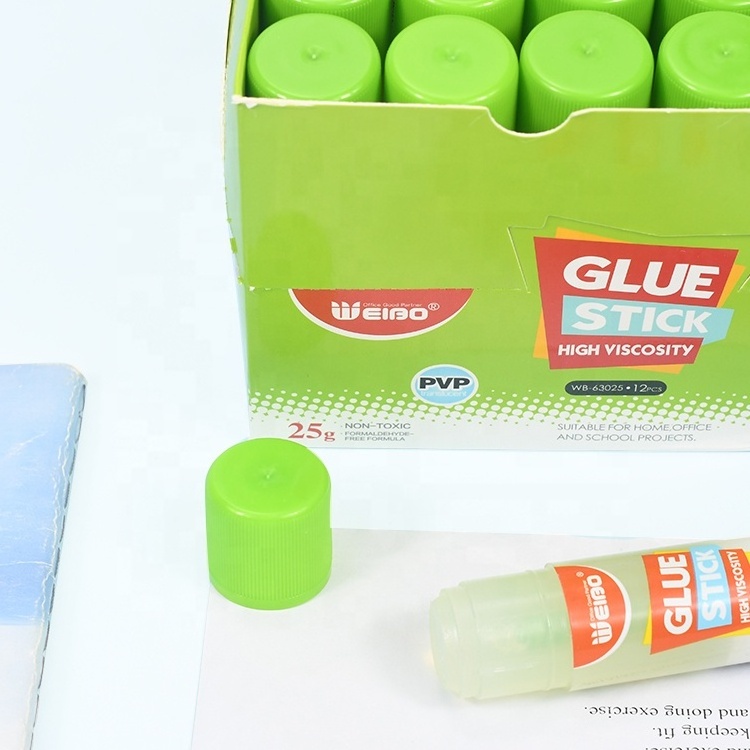 Weibo 25g Glue Stick High Viscosity Non-Toxic Soft Paste Washes Out Safe and Clean For Children Fit for Paper Photo Glue Stick