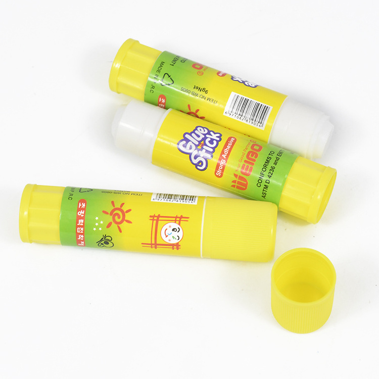 PVA Glue Stick Solid Stick Glue Custom Brand And Logo Office Supply Stationery OEM Washable Non-Toxic Safe Glue Sticks Weibo