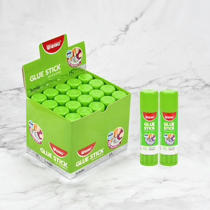 Large Capactity 15g 20pcs set Strong Adhesive Green Glue Stick  for Adult Kids School Craft Scrapbooking Supplies