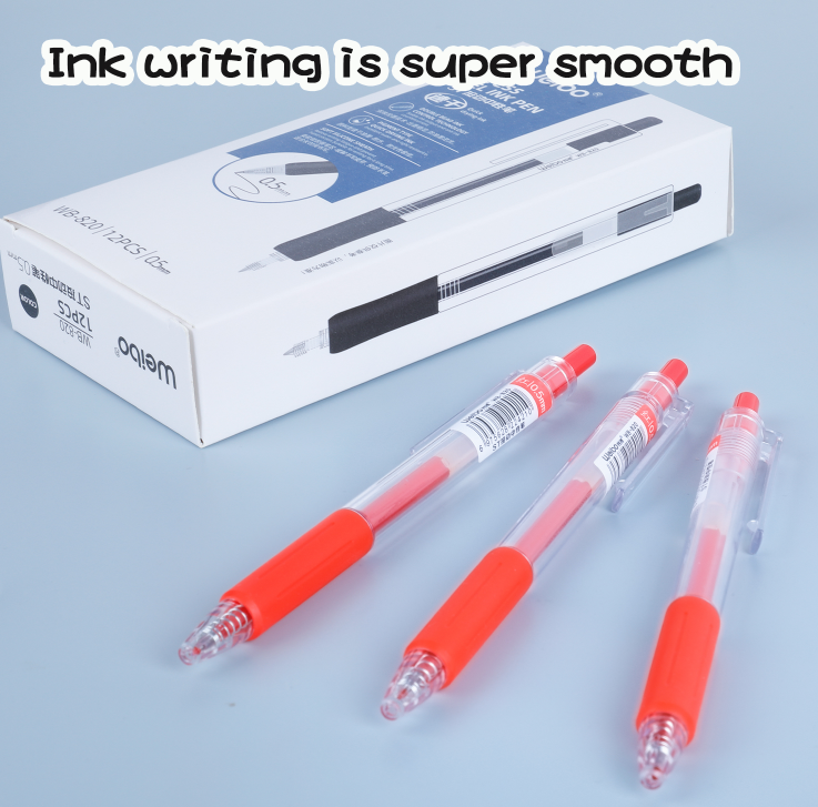 2023 Promotional Transparent Plastic Gel Pens Manufacturer Cheap Pen stationery factory sale weibo stationery