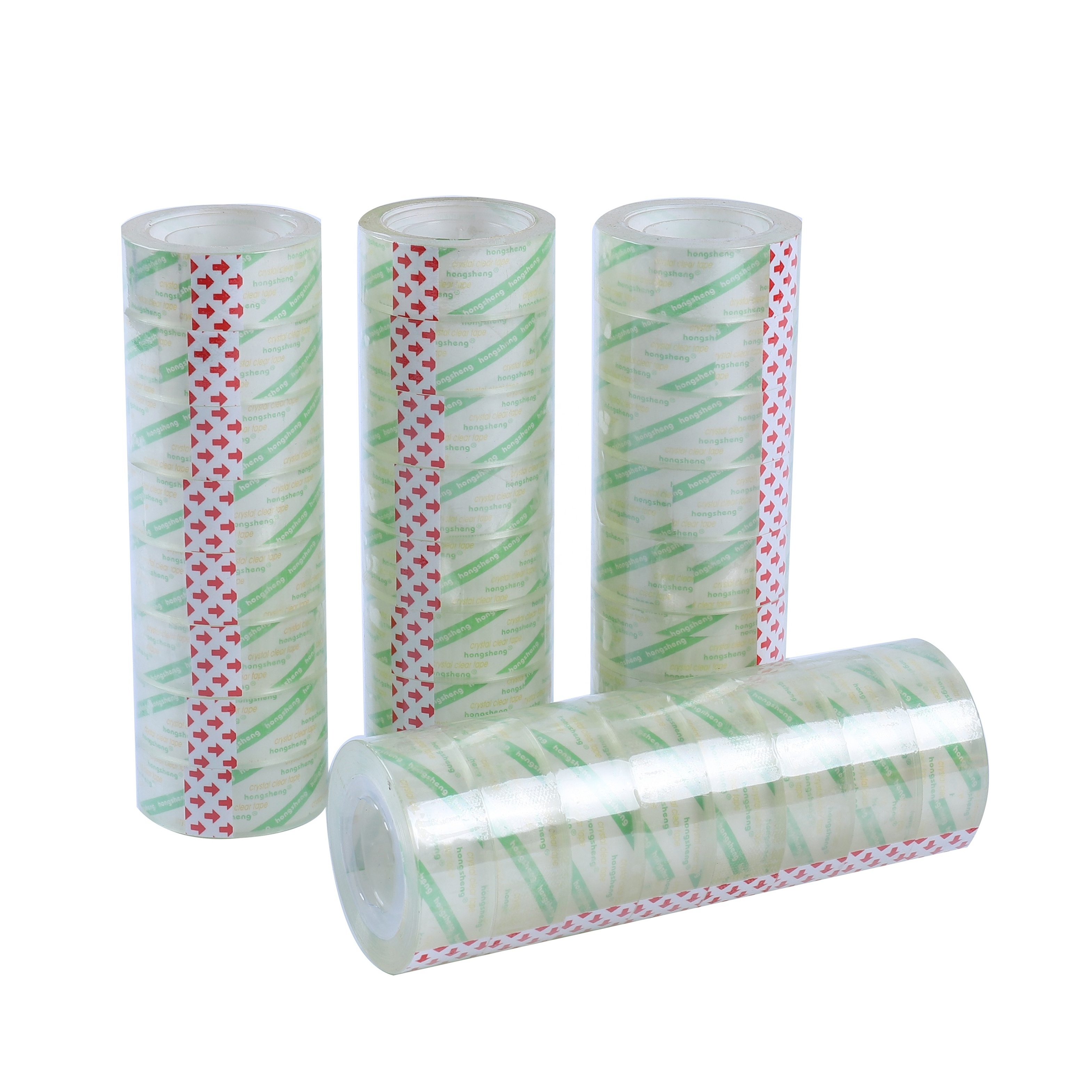 Stationery tape self adhesive tape transparent yellowish color for student use stationery tape