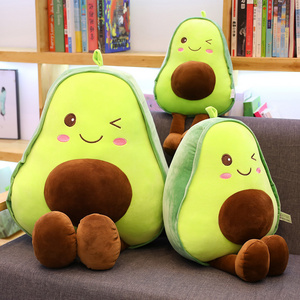 IN STOCK soft kawaii cute hot plushie peluche doll pillow cushion food stuffed avocado plush toy