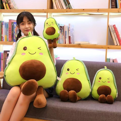 IN STOCK soft kawaii cute hot plushie peluche doll pillow cushion food stuffed avocado plush toy