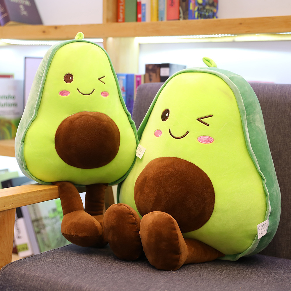 IN STOCK soft kawaii cute hot plushie peluche doll pillow cushion food stuffed avocado plush toy