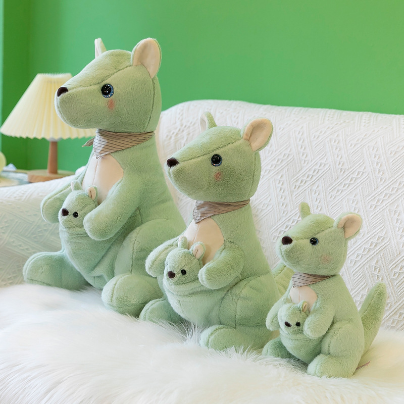 IN STOCK soft kawaii cute plushie peluche new animal doll cushion pillow 26cm small mother baby kangaroo stuffed plush toy