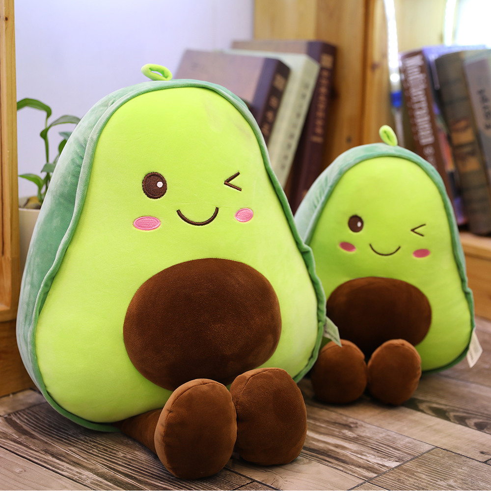 IN STOCK soft kawaii cute hot plushie peluche doll pillow cushion food stuffed avocado plush toy